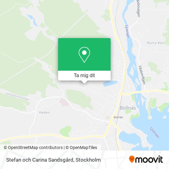 Stefan och Carina Sandsgård karta