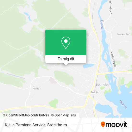 Kjells Persienn Service karta