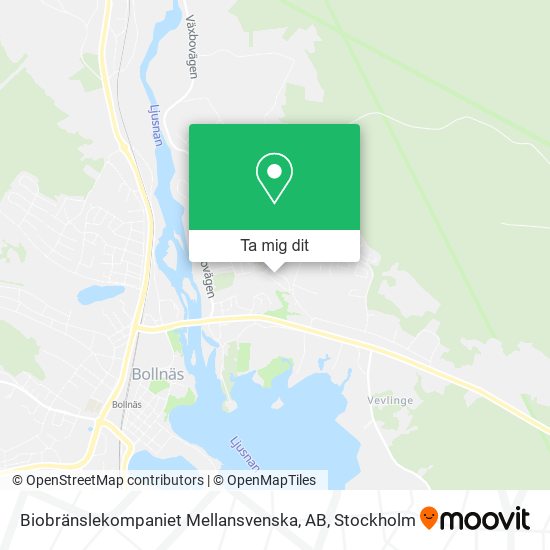 Biobränslekompaniet Mellansvenska, AB karta