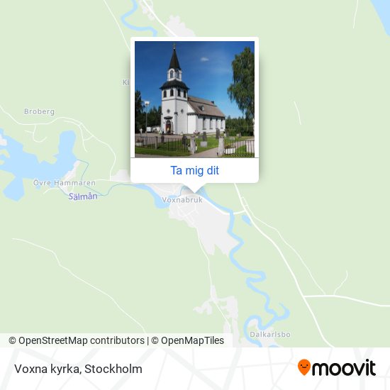 Voxna kyrka karta