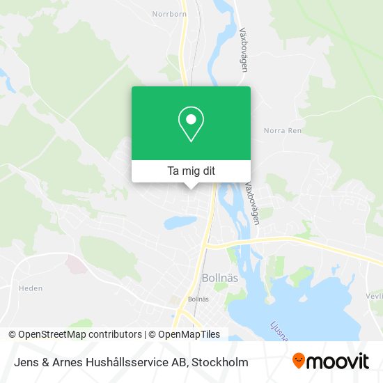 Jens & Arnes Hushållsservice AB karta