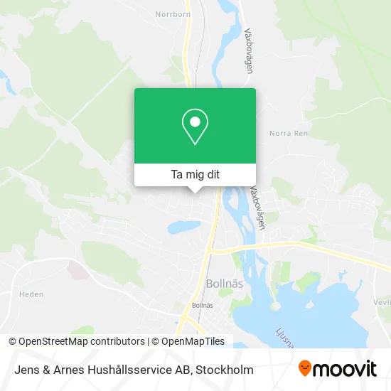 Jens & Arnes Hushållsservice AB karta