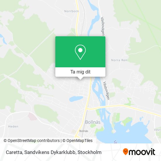 Caretta, Sandvikens Dykarklubb karta