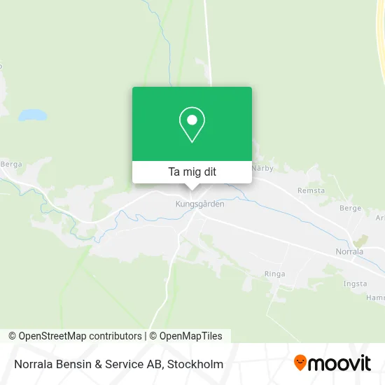 Norrala Bensin & Service AB karta