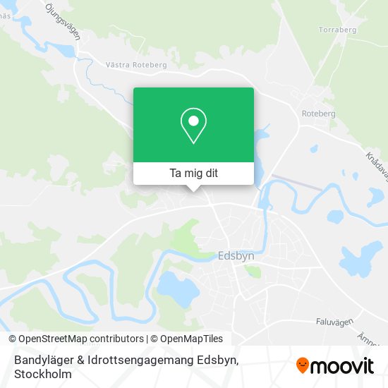 Bandyläger & Idrottsengagemang Edsbyn karta