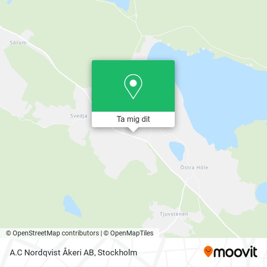 A.C Nordqvist Åkeri AB karta