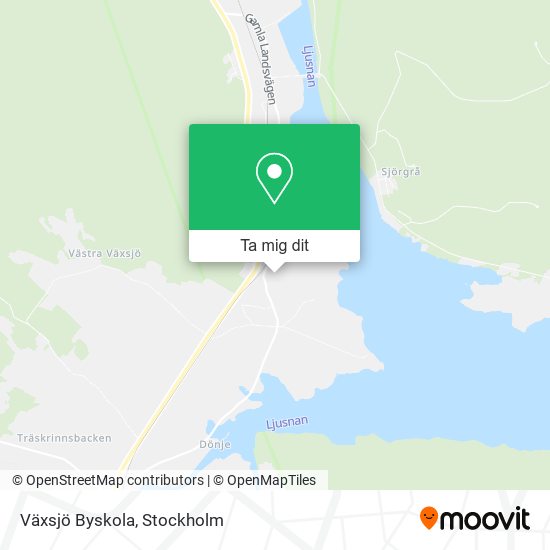 Växsjö Byskola karta