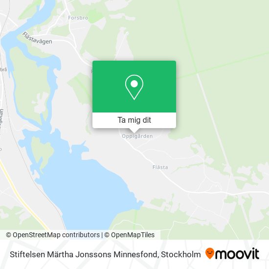 Stiftelsen Märtha Jonssons Minnesfond karta
