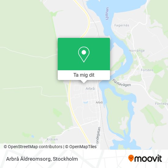 Arbrå Äldreomsorg karta