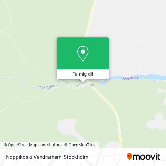 Noppikoski Vandrarhem karta