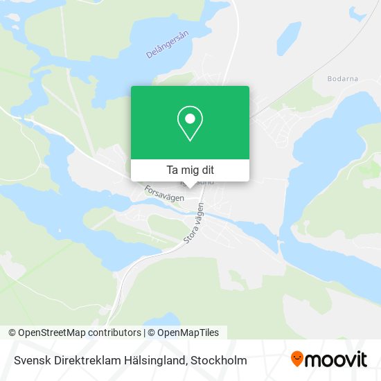 Svensk Direktreklam Hälsingland karta