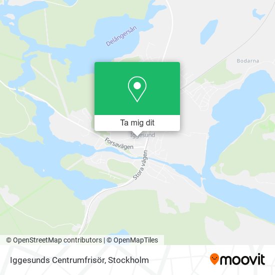 Iggesunds Centrumfrisör karta