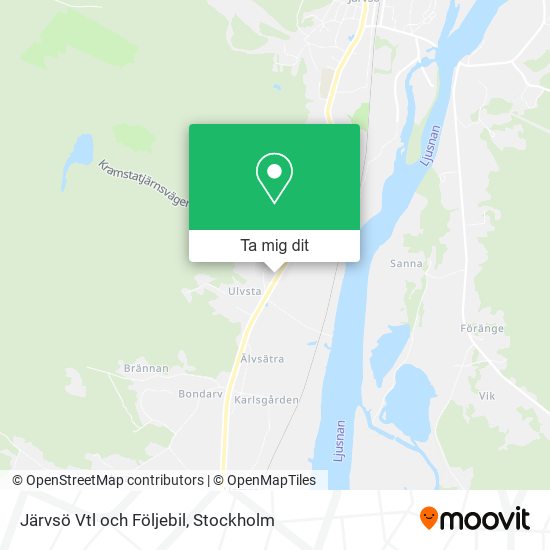 Järvsö Vtl och Följebil karta