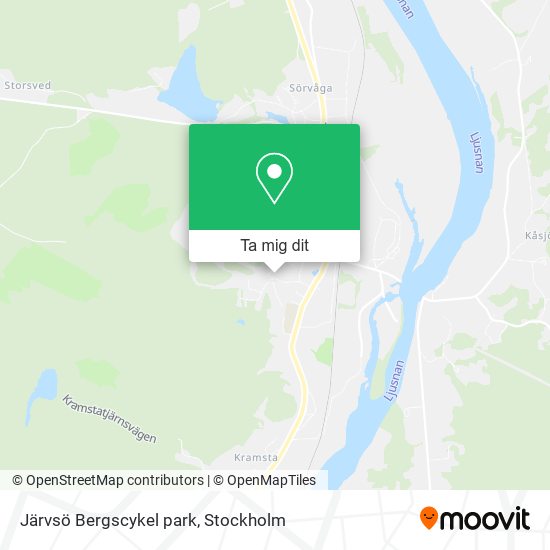 Järvsö Bergscykel park karta