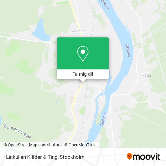 Linkullen Kläder & Ting karta