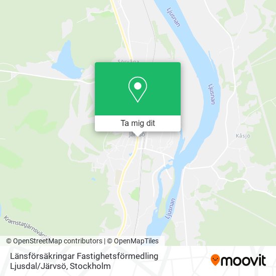 Länsförsäkringar Fastighetsförmedling Ljusdal / Järvsö karta