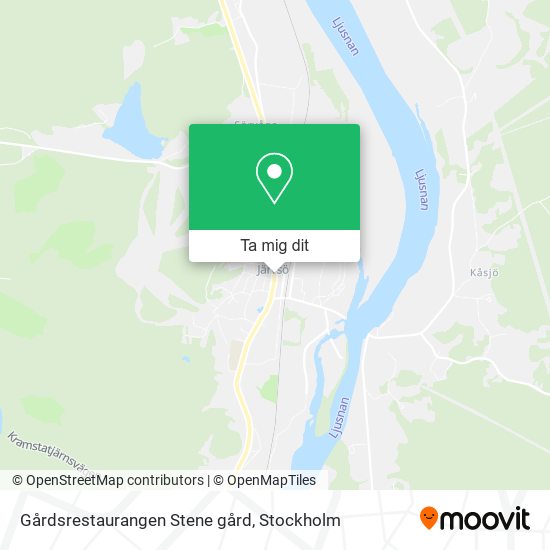 Gårdsrestaurangen Stene gård karta