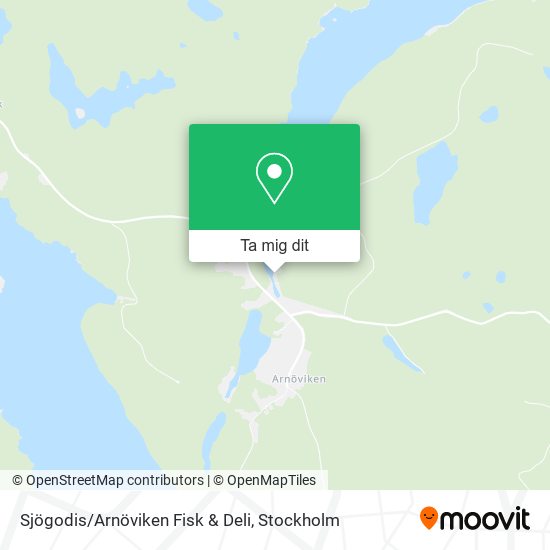 Sjögodis/Arnöviken Fisk & Deli karta