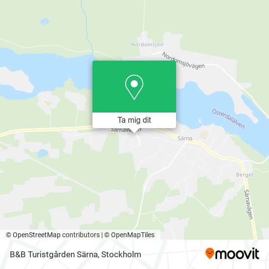 B&B Turistgården Särna karta