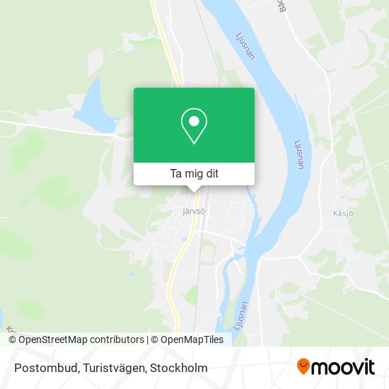 Postombud, Turistvägen karta