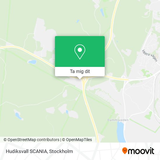 Hudiksvall SCANIA karta