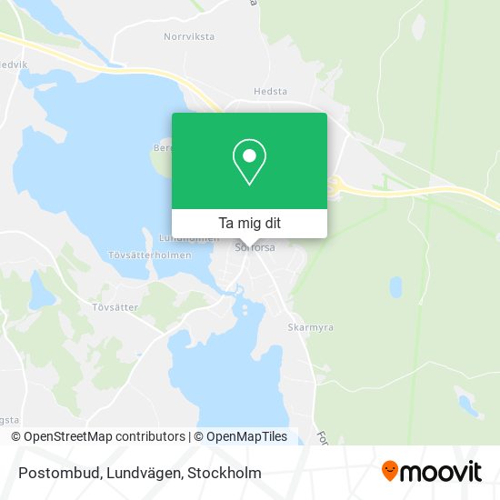 Postombud, Lundvägen karta