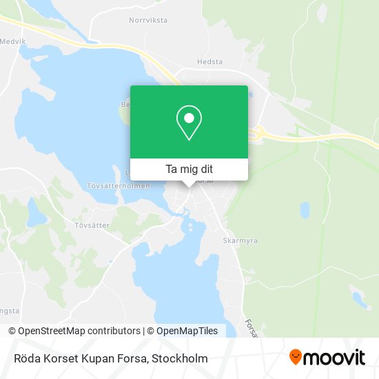 Röda Korset Kupan Forsa karta