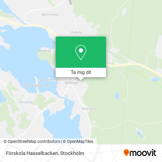 Förskola Hasselbacken karta