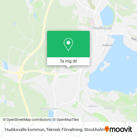 Hudiksvalls kommun, Teknisk Förvaltning karta