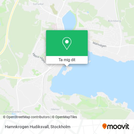 Hamnkrogen Hudiksvall karta