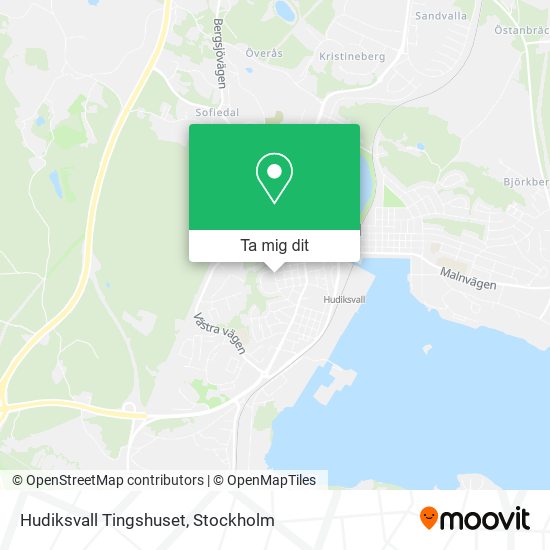 Hudiksvall Tingshuset karta