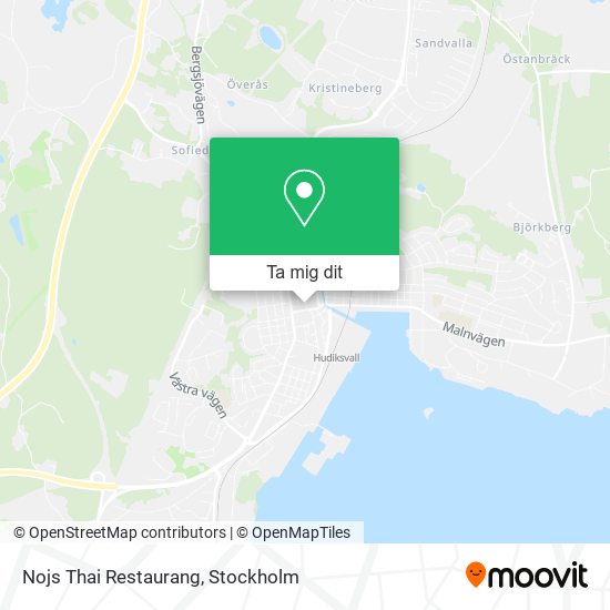 Nojs Thai Restaurang karta