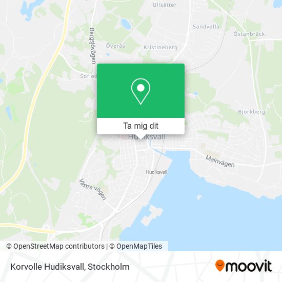 Korvolle Hudiksvall karta