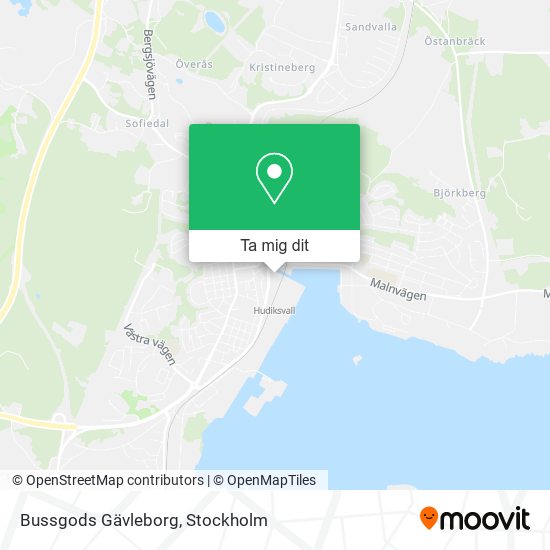 Bussgods Gävleborg karta