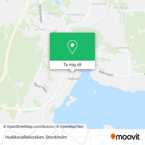 Hudiksvallskiosken karta