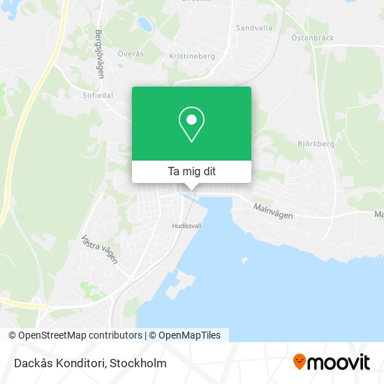 Dackås Konditori karta