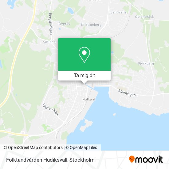 Folktandvården Hudiksvall karta