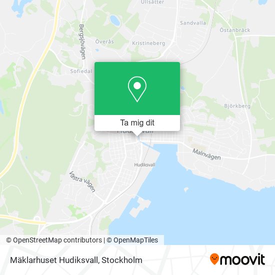 Mäklarhuset Hudiksvall karta