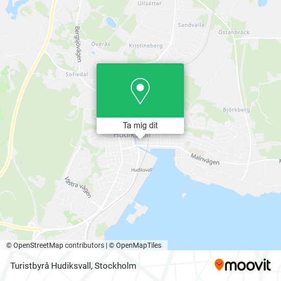 Turistbyrå Hudiksvall karta