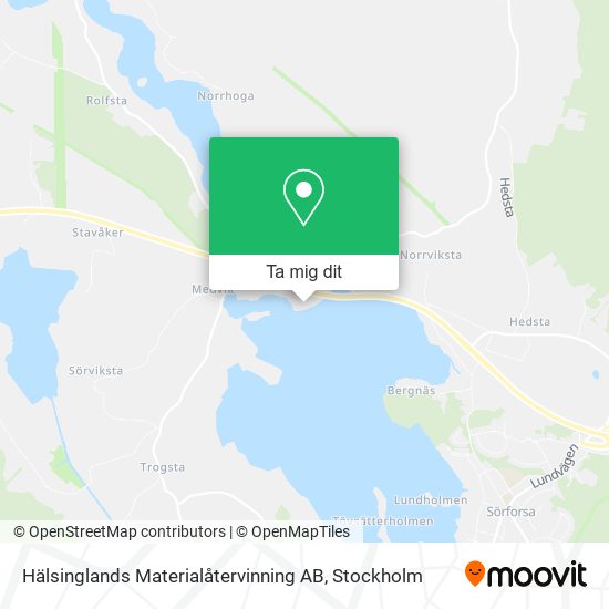 Hälsinglands Materialåtervinning AB karta