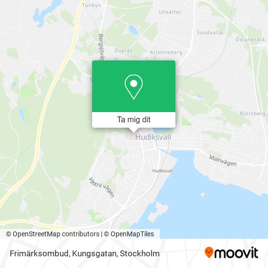 Frimärksombud, Kungsgatan karta