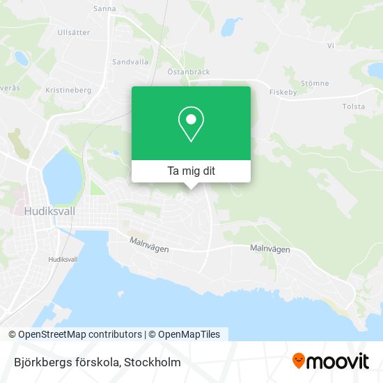 Björkbergs förskola karta