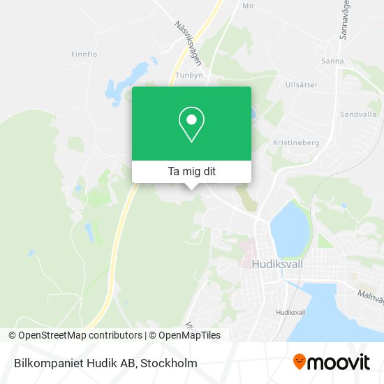 Bilkompaniet Hudik AB karta