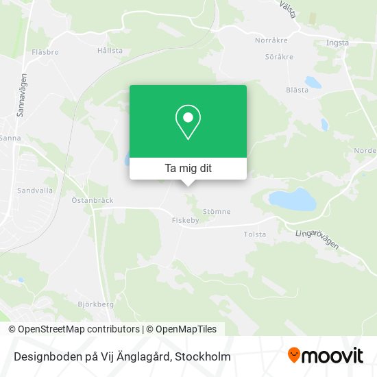 Designboden på Vij Änglagård karta