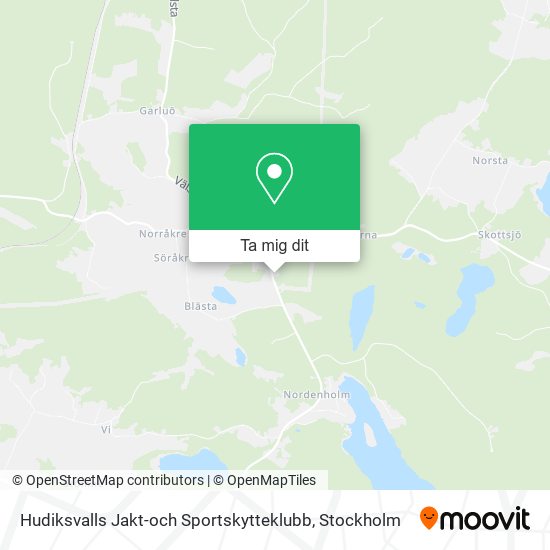 Hudiksvalls Jakt-och Sportskytteklubb karta