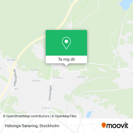 Hälsinge Sanering karta