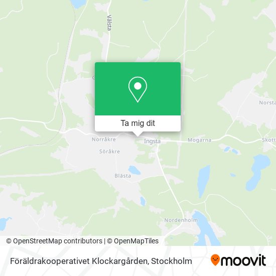 Föräldrakooperativet Klockargården karta