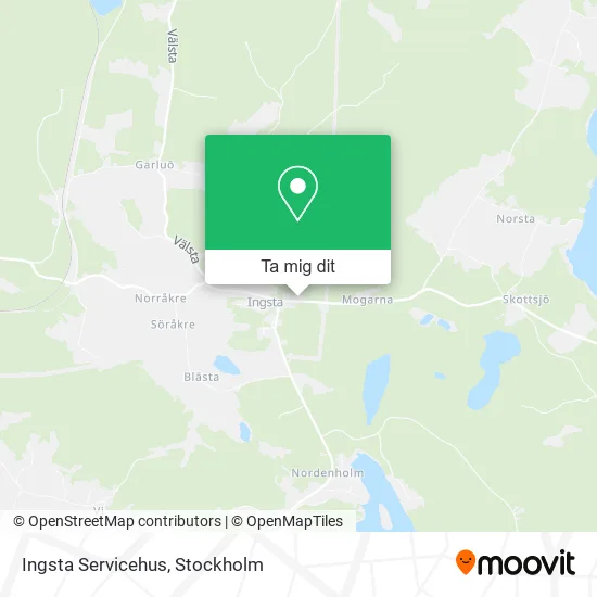 Ingsta Servicehus karta