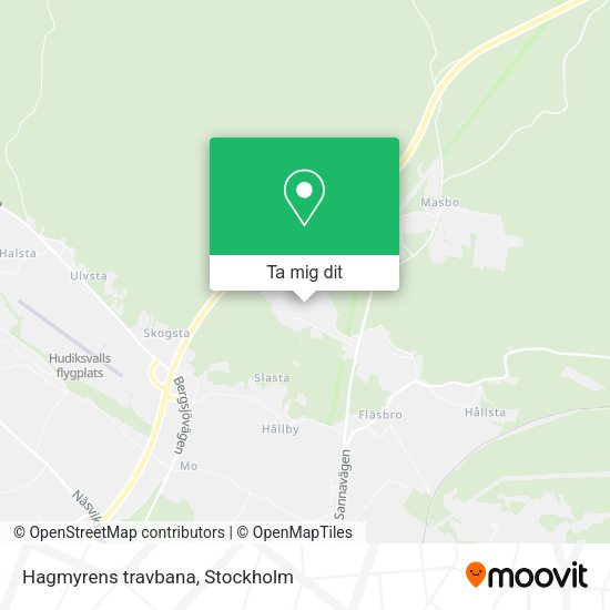 Hagmyrens travbana karta