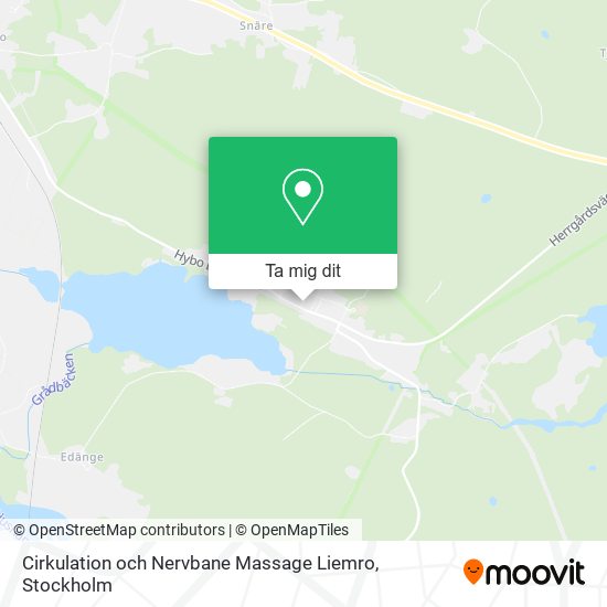 Cirkulation och Nervbane Massage Liemro karta